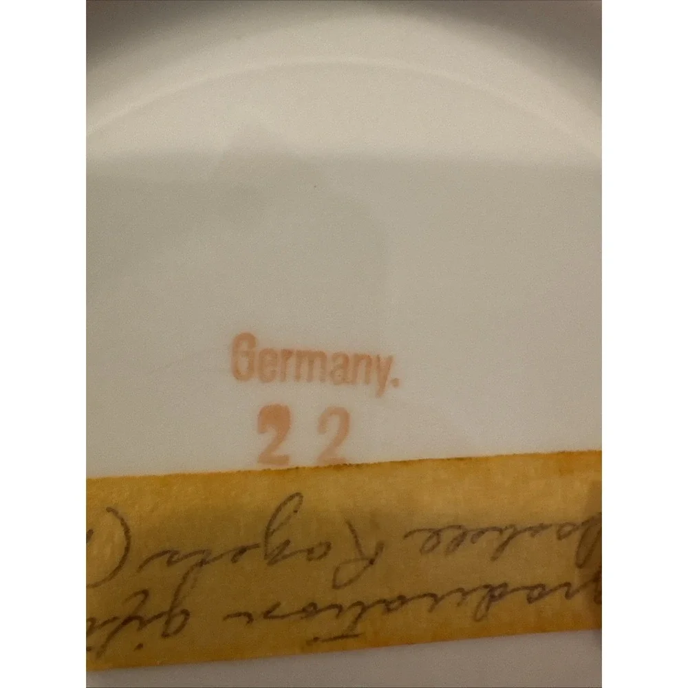 Vintage P.V. Germany Flowers Porcelain Serving‎ Bowl 1934